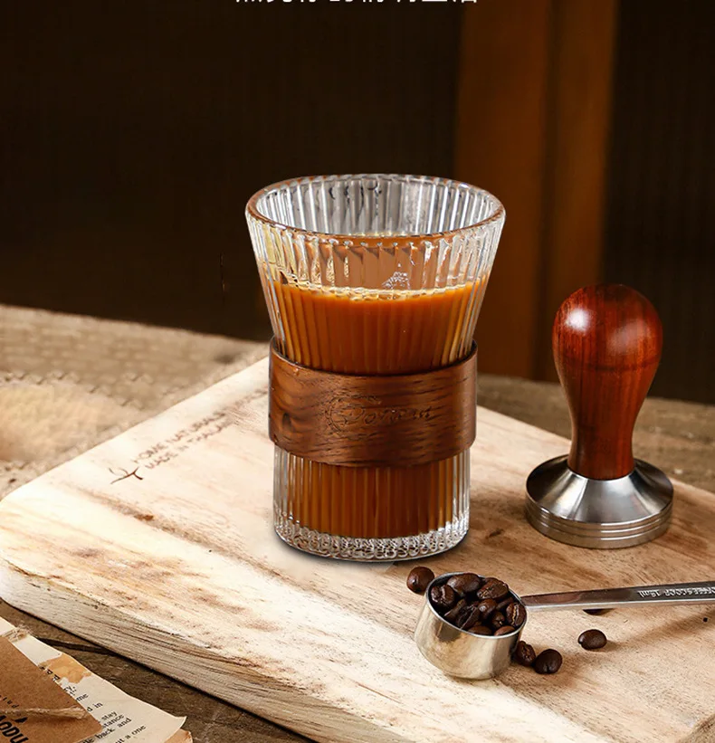 product modern high borosilicate glass insulated coffee cup transparent vertical bar milk cup for parties-9
