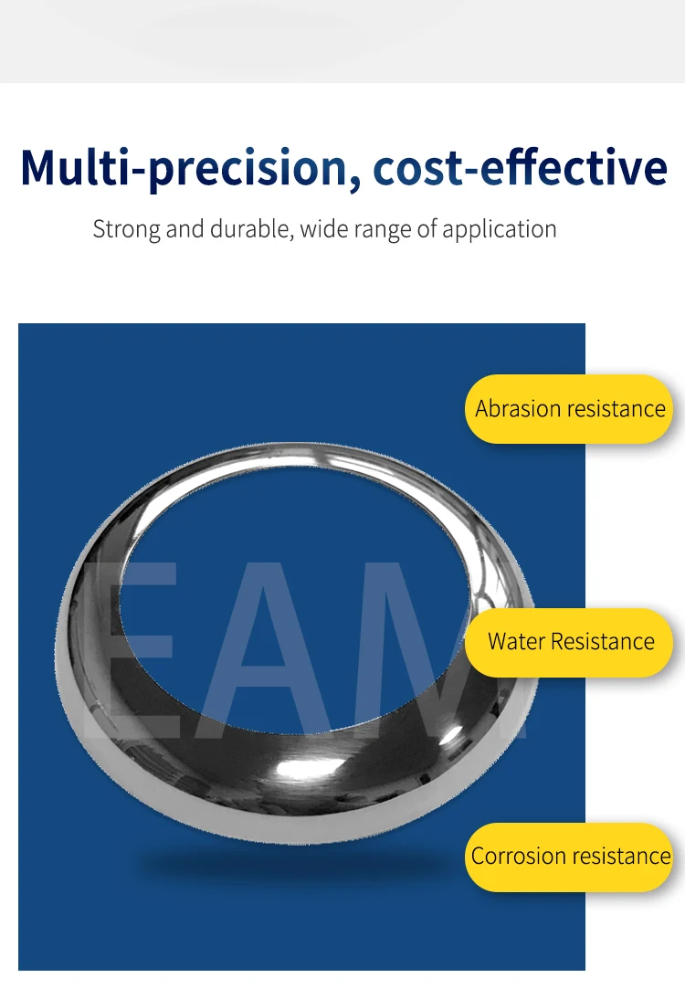 Stainless Steel staircase railing accessories Decorative Cover for Modern Balcony Pipe Railing