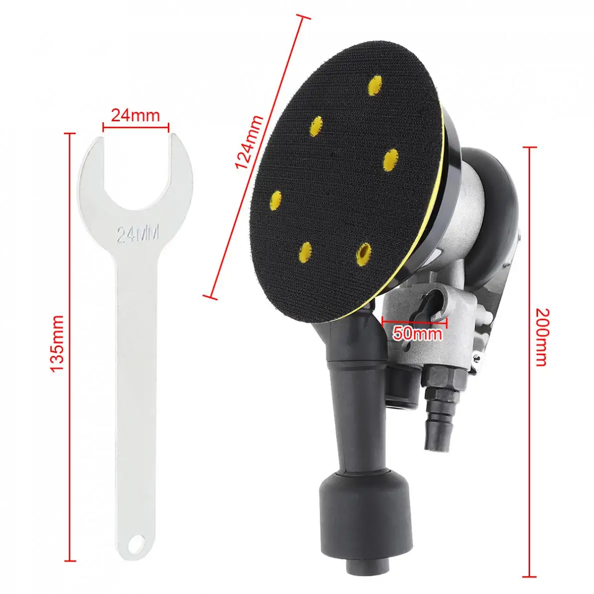 Ty71115d Industrial Selfvacuuming Orbital Palm Air Sander 6 In. Hookit