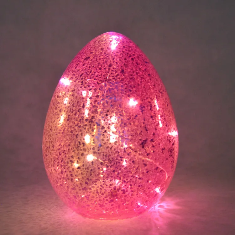 Glass Eggs With Led Light For Easter Decoration Buy Easter Decoration