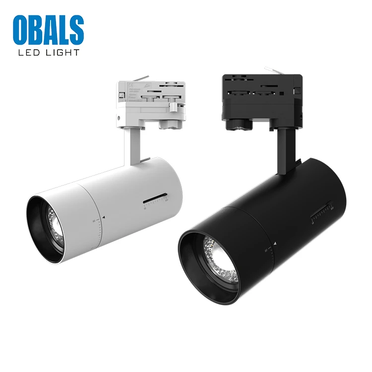 Wholesale pice commercial Ip20 adjustable magnetic rail mount 25W 30W led track light