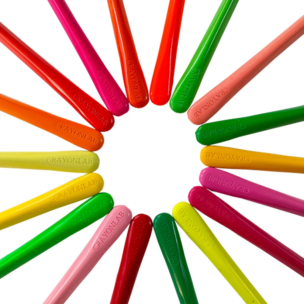 6/12/24/36 Colors Triangle Crayon Easy To Grab Durable Antiroll
