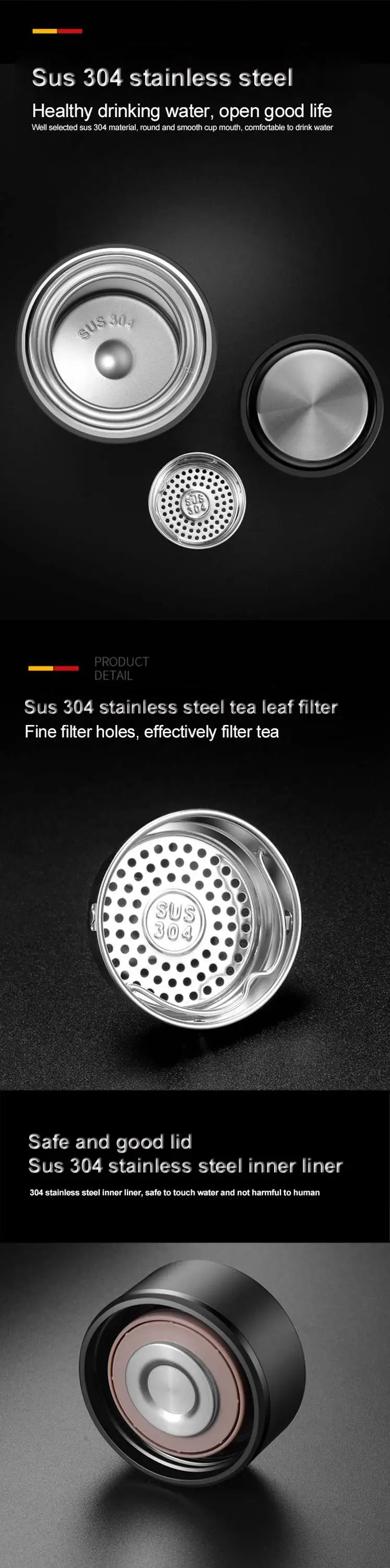 China manufacturer insulate tumbler fashionable business vacuum cup nano alkaline water flask VRVFB1787