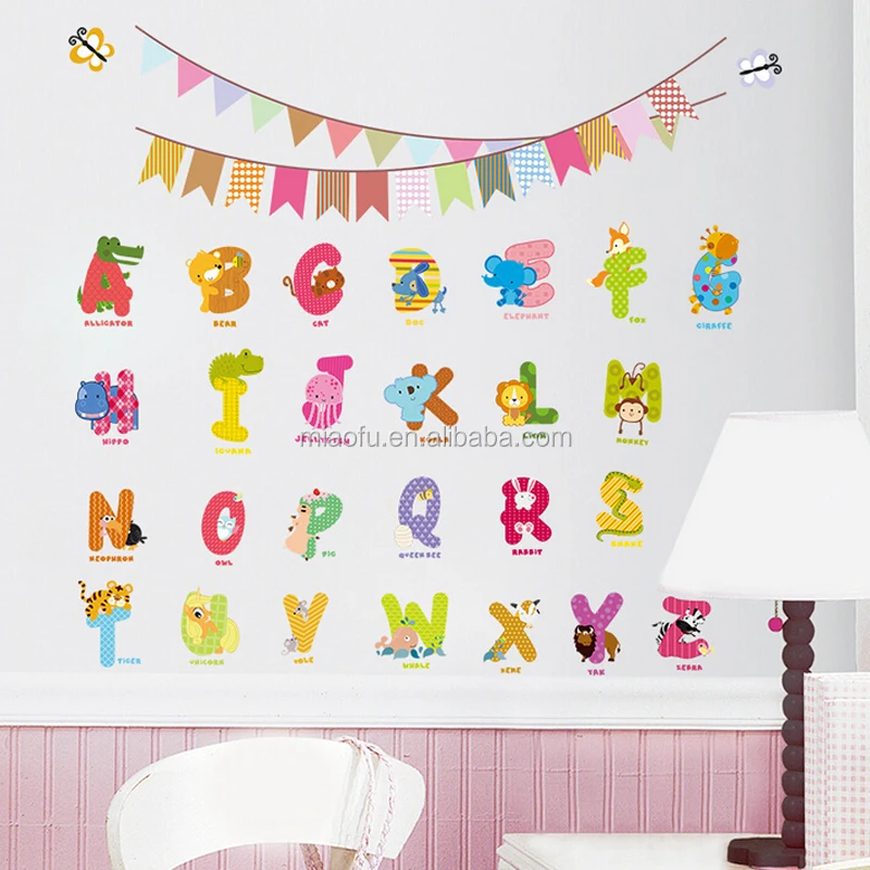 abc wall stickers