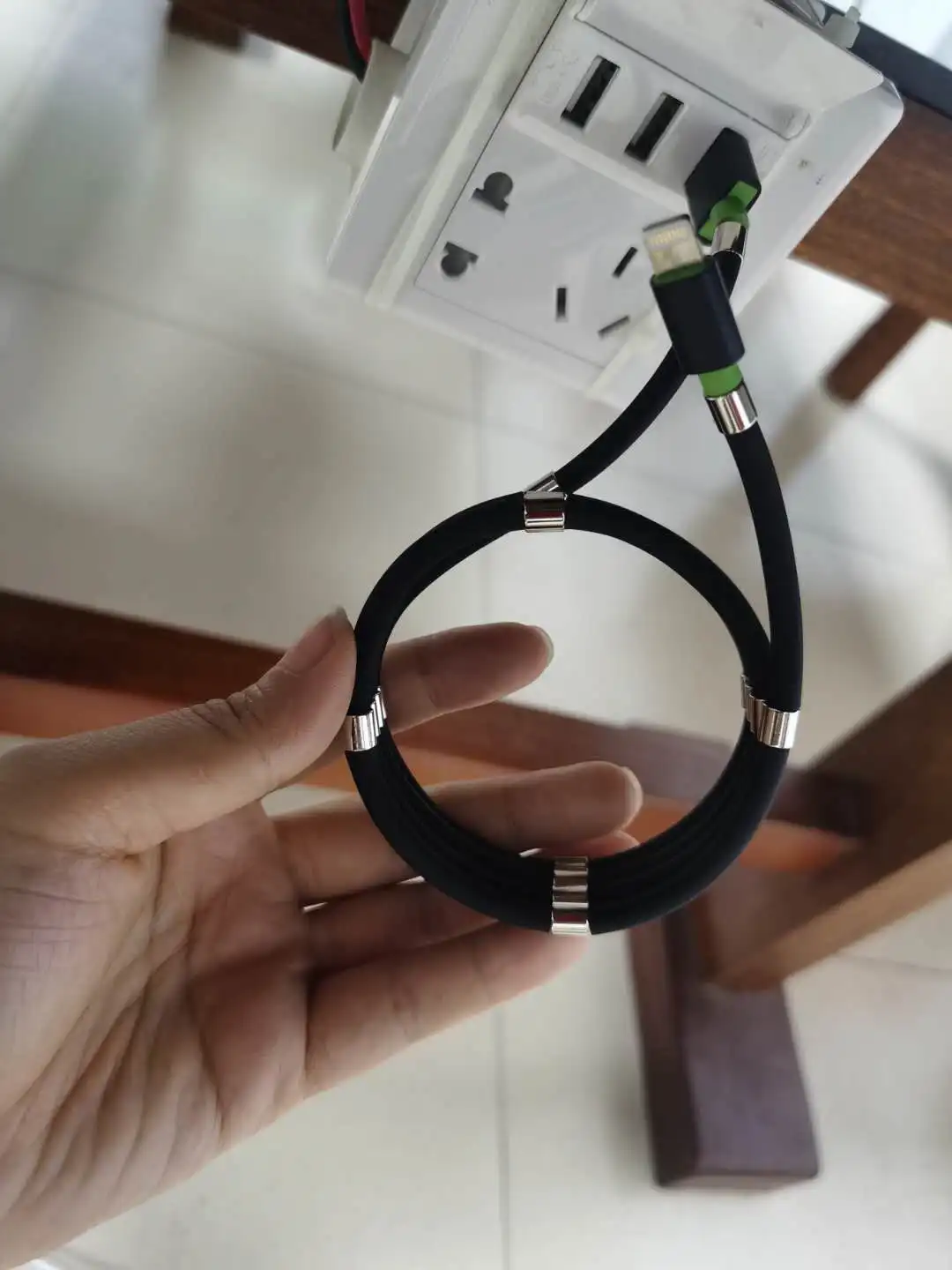 2020 New Design Magnetic Charging Cable SuperCalla/ Self Winding Organizing Type C Micro USB Easy Coil Charging Cable - ANKUX.COM