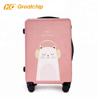 printed hardside luggage