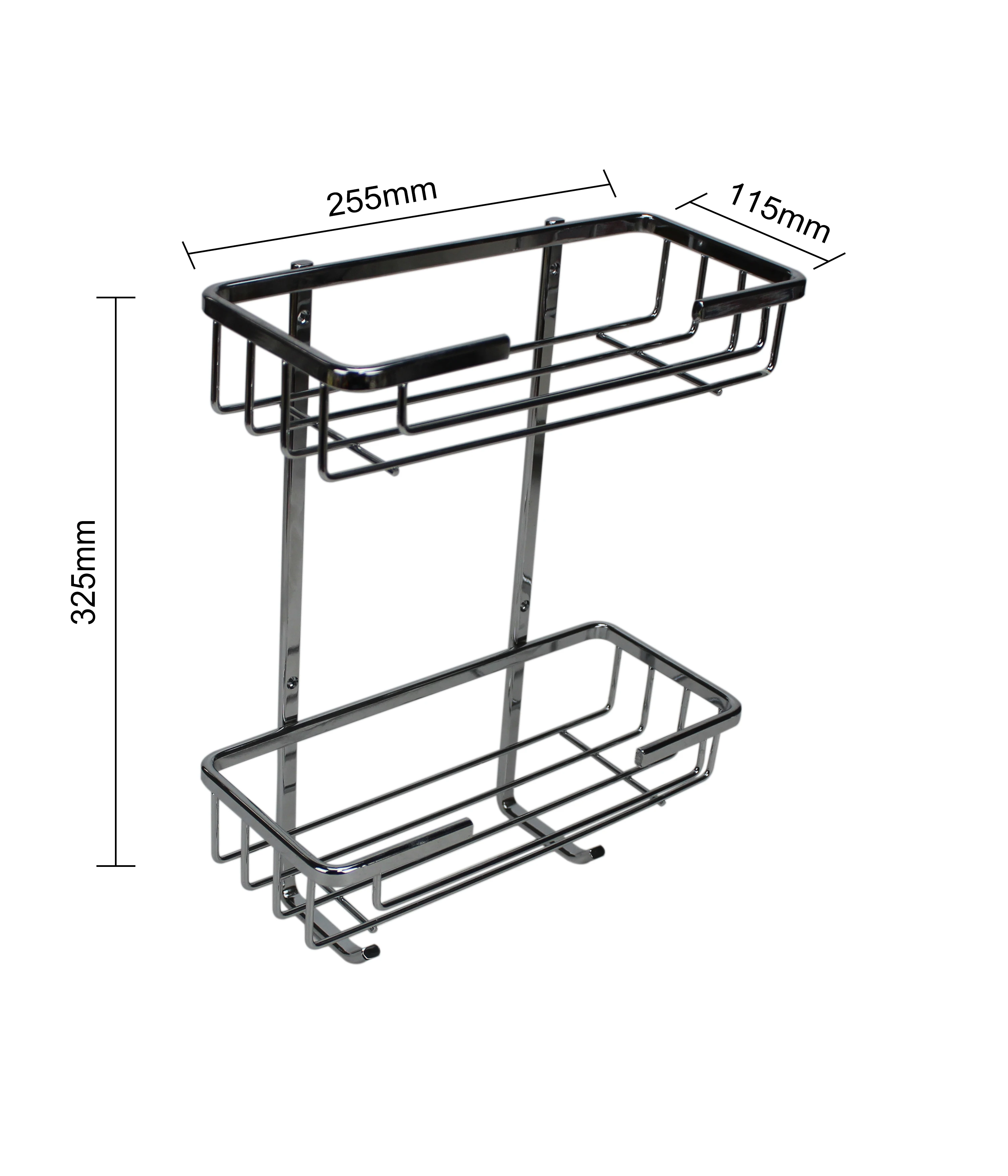 2 Tier Bathroom Corner Storage Metal Wall Shelf Stainless Steel Spa Tower Rack Buy Stainless 