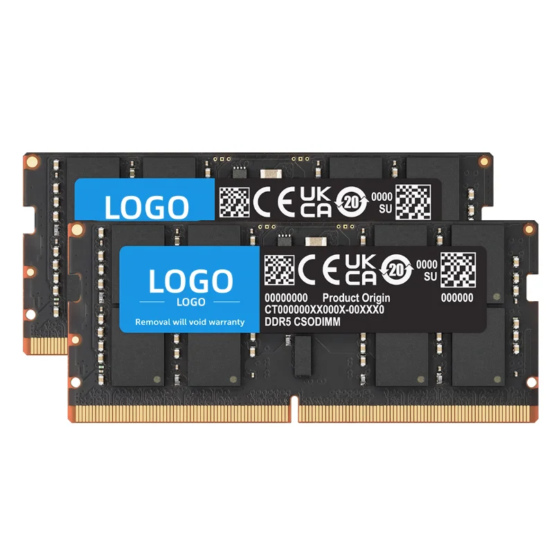 Close-up of 262-pin DDR5 SODIMM with labeled components