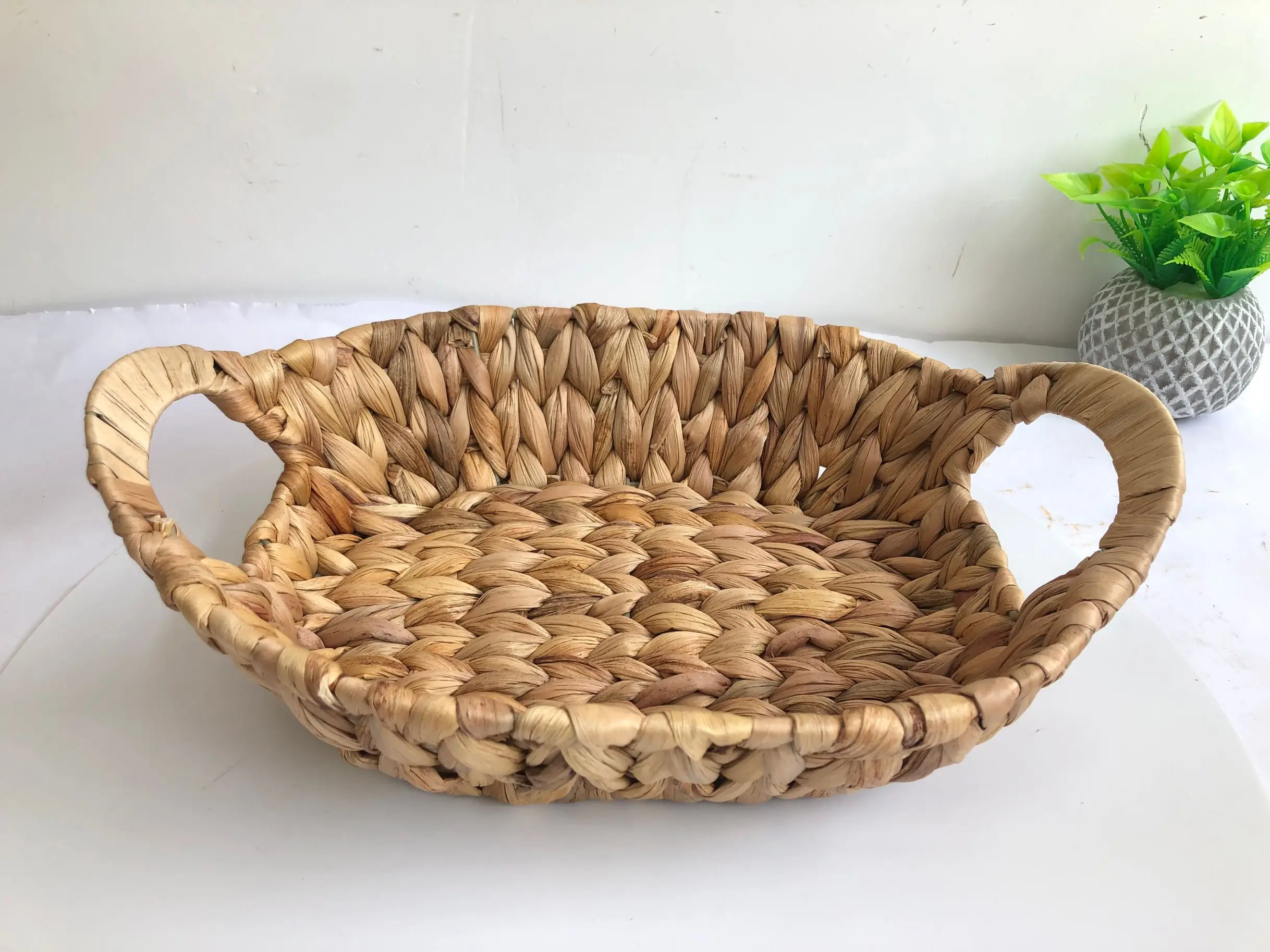 Hand Weaving Round Sea Natural Seagrass Storagebasket Straw Baskets Sets With Handles Buy Eco