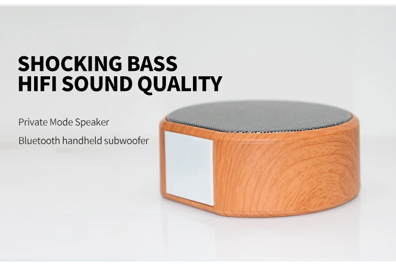 Mini Portable Outdoor Wooden Wireless Bluetooth Speaker Bamboo Hands Free Portable Blue Speaker - ANKUX.COM