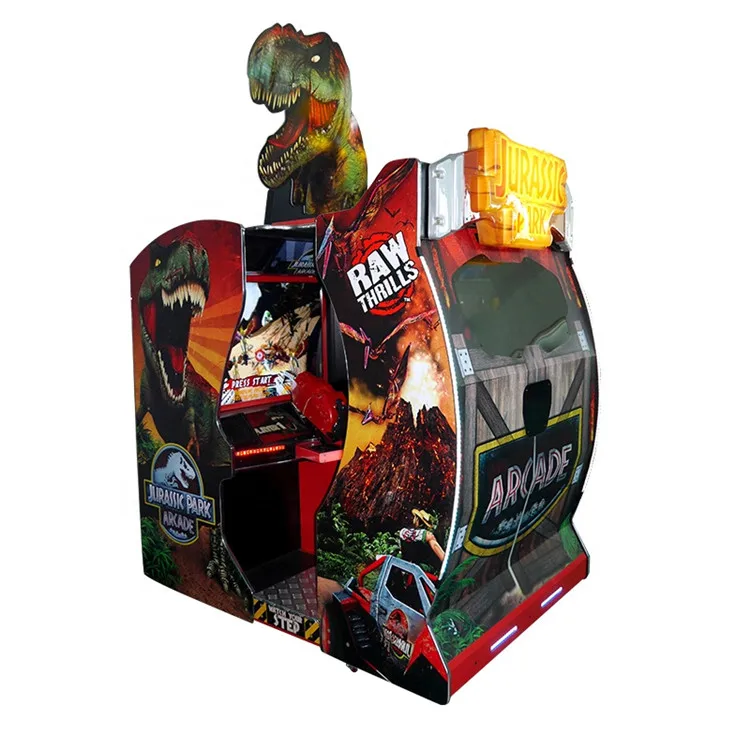 Threeplus Koin Dioperasikan Digunakan Jurassic Park Arcade Gun Menembak Simulator dengan Video Games