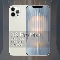 6.7-inch I13 Pro Max Super Smartphone 16GB + 512GB Full screen phone Finger/Face unlock