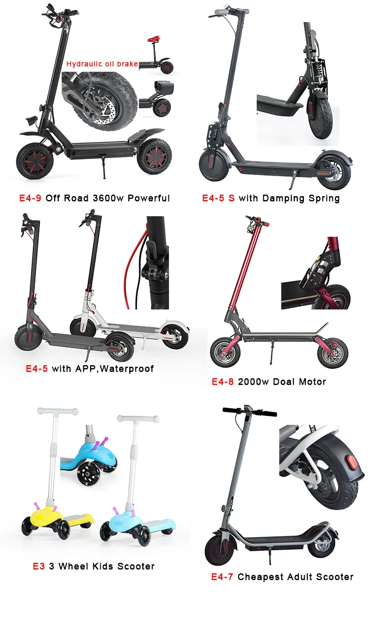 Ecorider E49 Factory Best spare parts electric scooter,wholesale parts