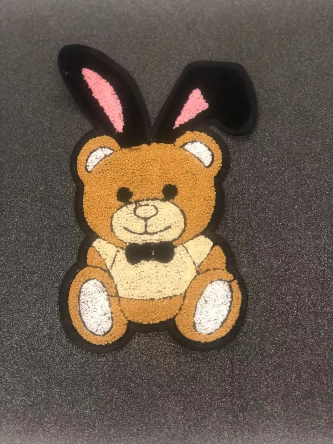 时尚塔刺绣可爱熊与耳朵形状补丁批发服装配件