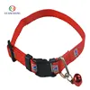 Professional custom elastic nylon best dog training collar with name plate