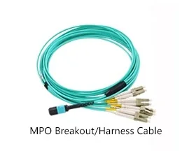 6/8/12 Core MPO to LC Breakout Cable MPO to 8xLC Cable Fanout MPO-LC Patch Cord