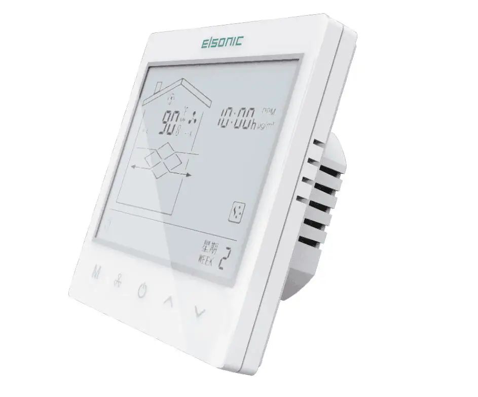 Smart Ventilation Controller Hrv/erv Digital Lcd Thermostat Acrylic