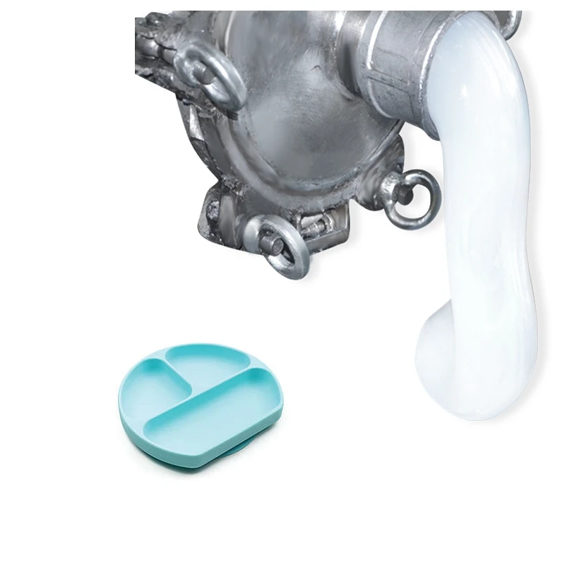 Food Grade Liquid Silicone Rubber LSR with EN 14350-2 Compliance 40-60 ShoreA Hardness and 7.5-9.5 MPa Tensile Strength