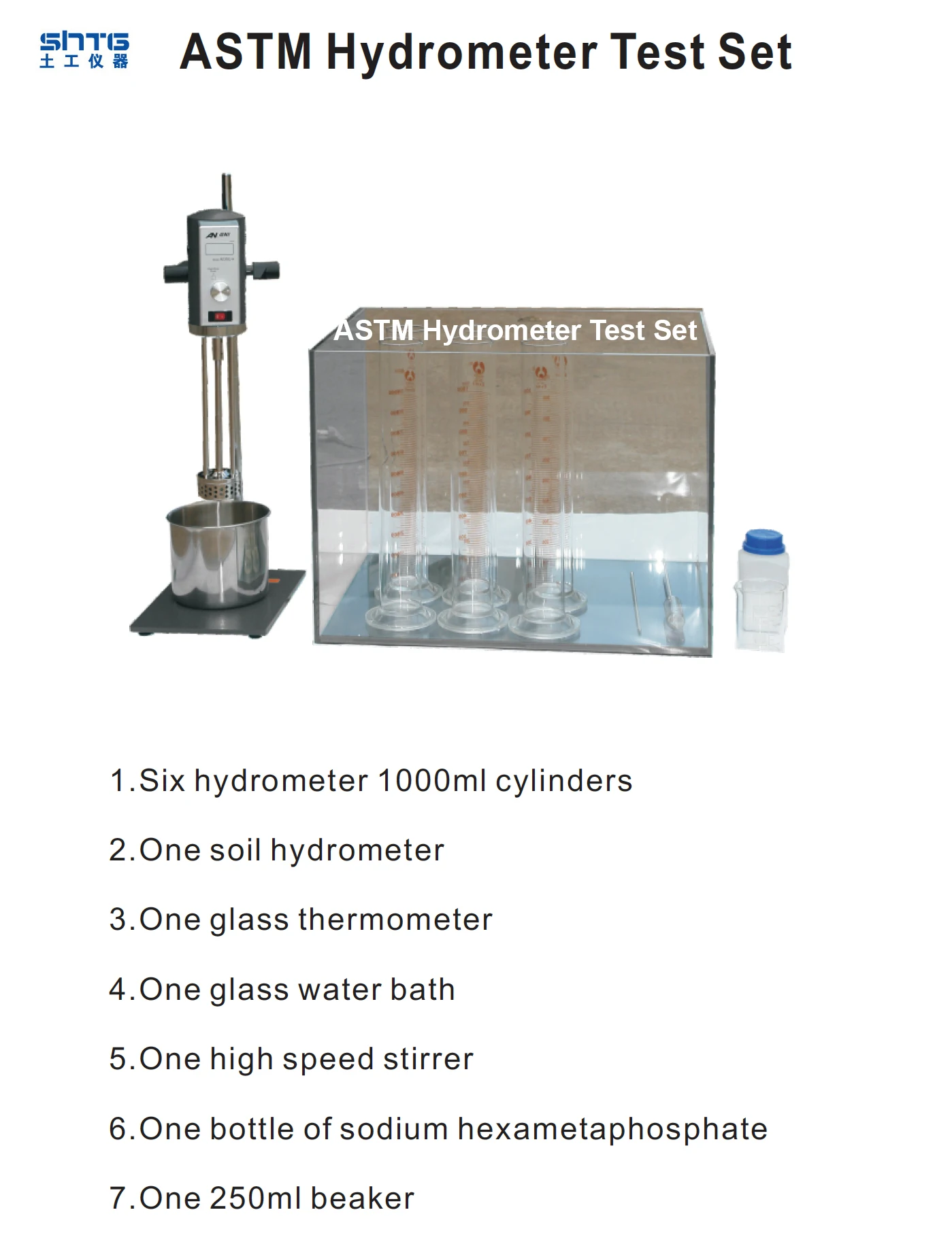 Astm Hydrometer Test Set Of Soil Testing One Soil Hydrometer One Glass