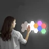 VGEET 10 PCS DIY Honeycomb Quantum Light LED Modular Hexagon Touch Light Wall Lamps For Indoor Lighting