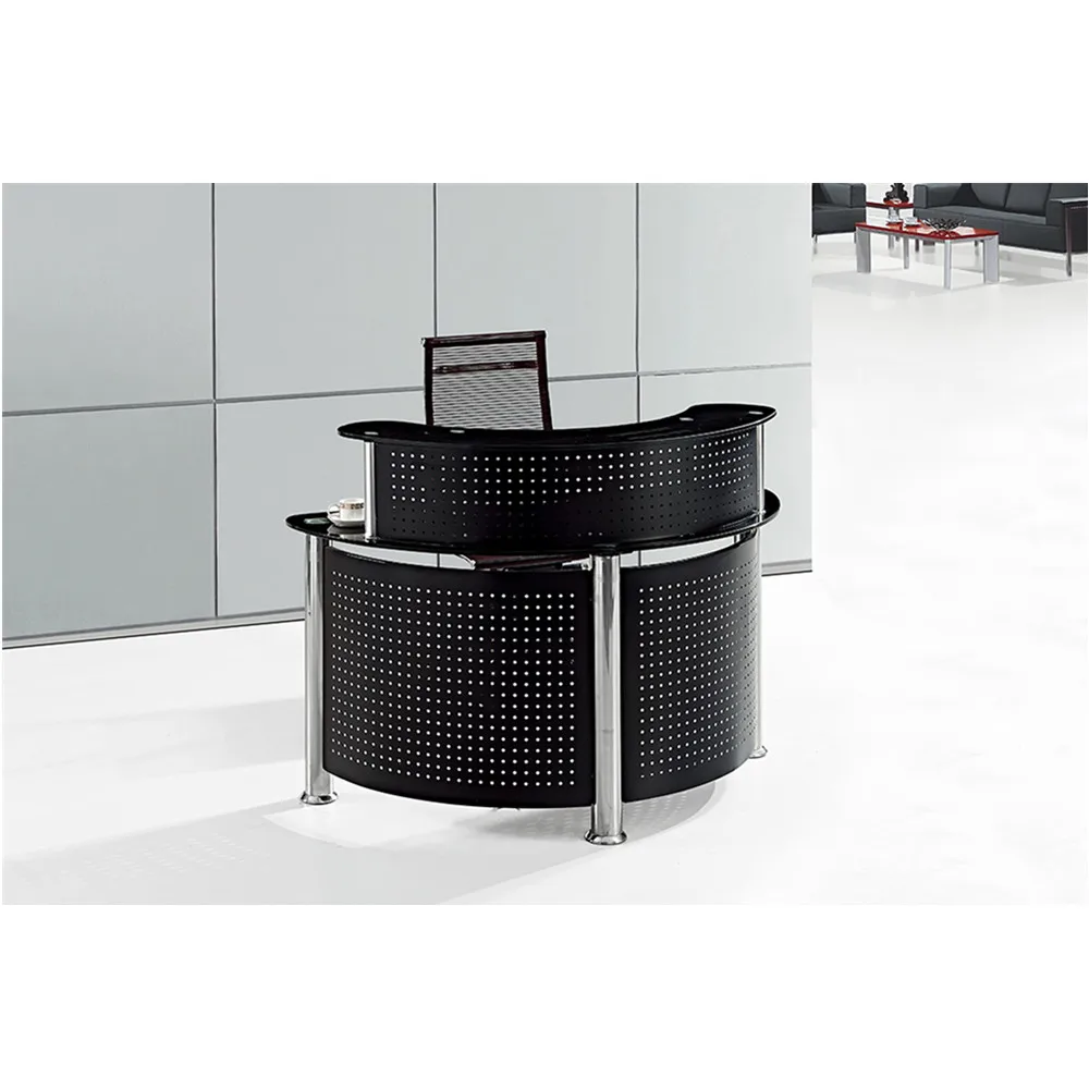 Hotel Stainless Steel Semi Circle Reception Desk Size Buy Hotel