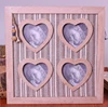 European vintage solid wood frame creative heart 4 even frame wall photo frame