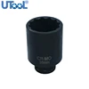 Durable Use Deep Impact 12 BevelMultipurpose Nut Socket Drive Shafts Deep socket for 38MM Most Cars Auto Hot