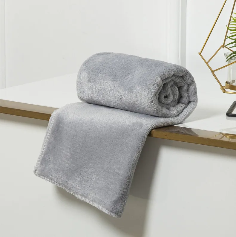 Autumn Winter Coral Fleece Flannel Blanket Single Layer Print Eco-friendly Modern Home & Bedding Use Customizable Knitted factory