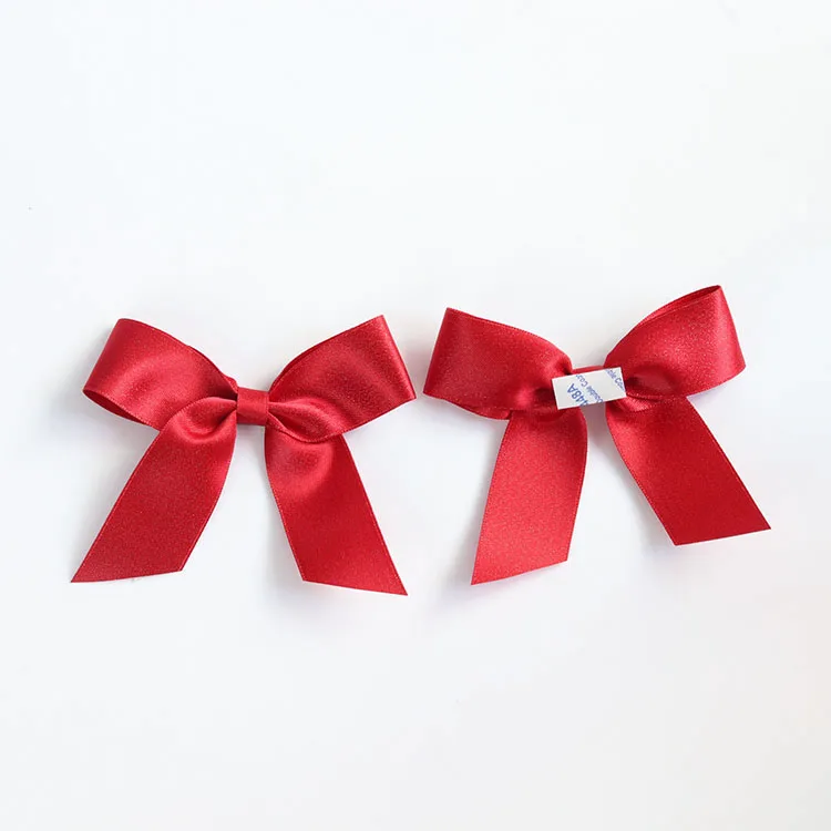 Pre Made Small Satin Self Adhesive Ribbon Bow For Gift Packing ...