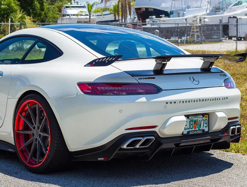 奔驰amg gt gts r型高品质碳纤维后行李箱扰流板翼工厂价格良好