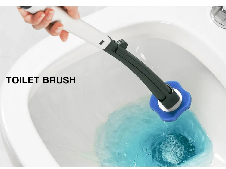 Bathroom Accessories - Disposable Toilet Wand Cleaning Toilet Brush was ...