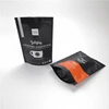 Original Design Food Grade Stand Up Pouch Black Custom Paper Bag Lining Aluminum Foil For 250g Coffee Beans Packaging