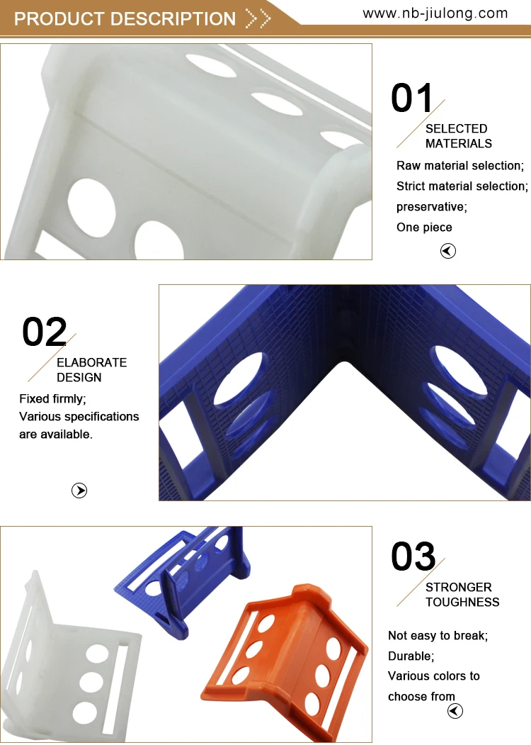 4 Inch White Plastic Sharp Box Corner Protectors With Six Holes Buy