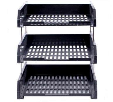 Antistatic ESD Desktop File Tray Document Holder/Folding Style Three Layers File Tray/Antistatic Document Folder
