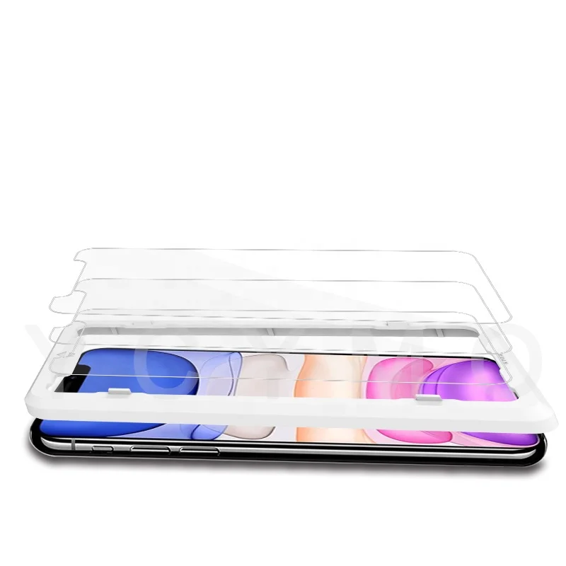 2019 Newest OEM 9H 2.5D Tempered Glass for iPhone 11 Pro X Xs XR XS MAX Screen Protector applicator 3 pack