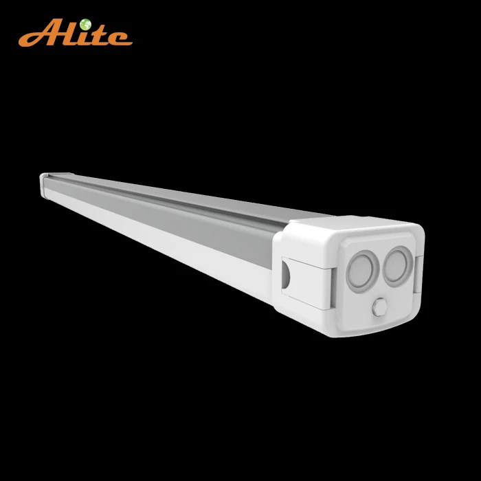 Aluminium wall batten lights linear led vaporproof replace fluorescent light fittings 5ft homebase