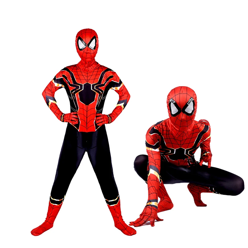 Детский костюм человека паука с мускулатурой, Человек-паук, костюм Спайдермена с мускулами