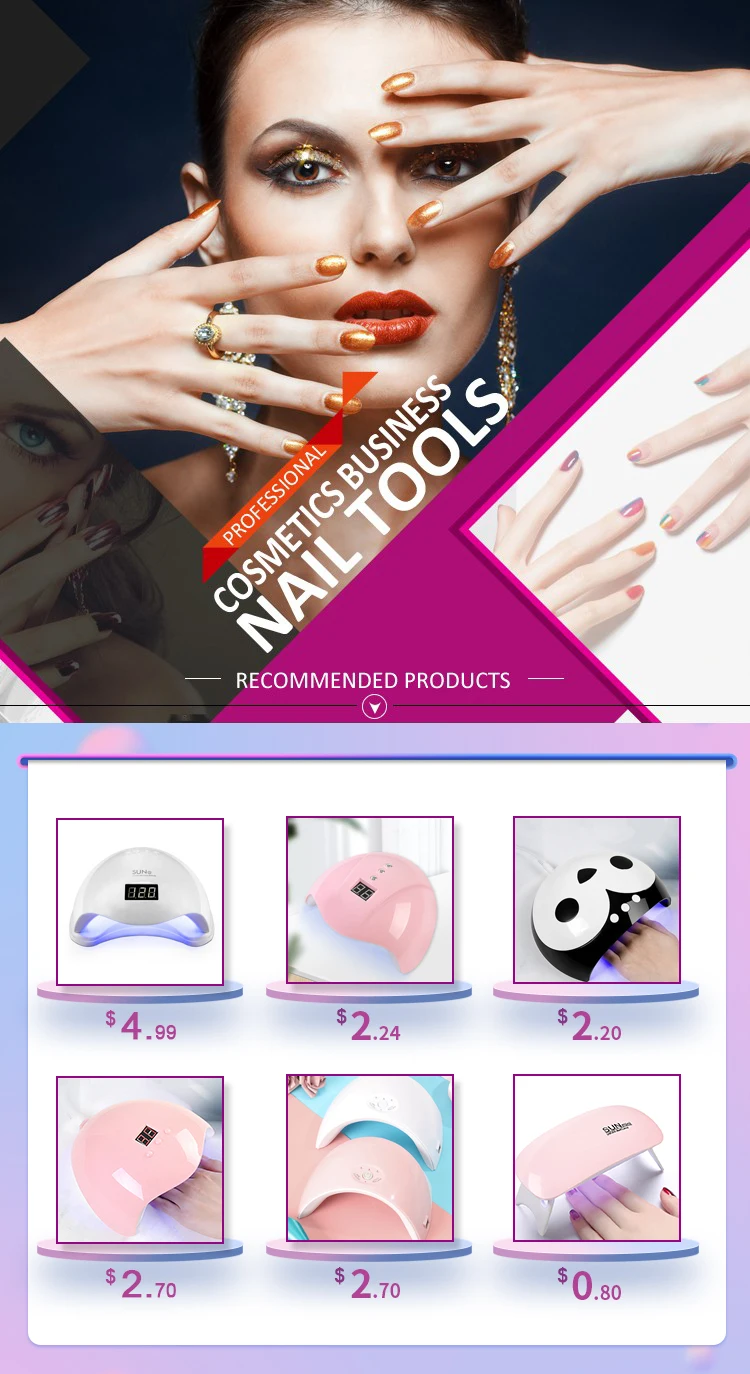Wholesale Mini Portable Sun Gel Nail Lamp UV Light LED New style Factory lampara UV Led Gel Nail Lamp nails polish colour