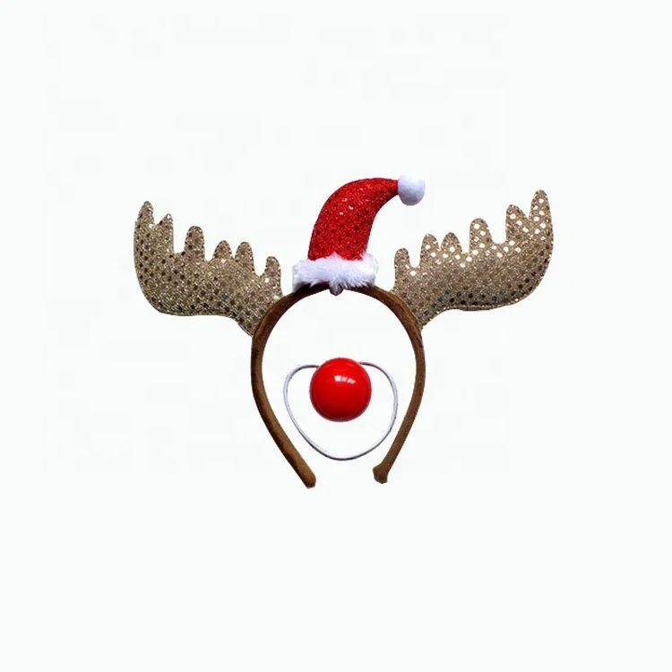 Christmas Party New Year Gift Christmas Headband Reindeer Xmas Tree Headwear Hair Band