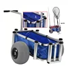 Aluminum Deck Folding Surf Fishing Beach trolley Cart with big wheels for sand