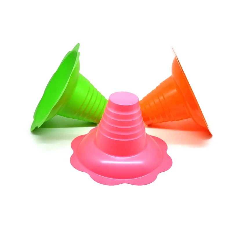 Orange Disposable Plastic 4oz/8oz/12oz Snow Cone Shave Ice Cup With Lid