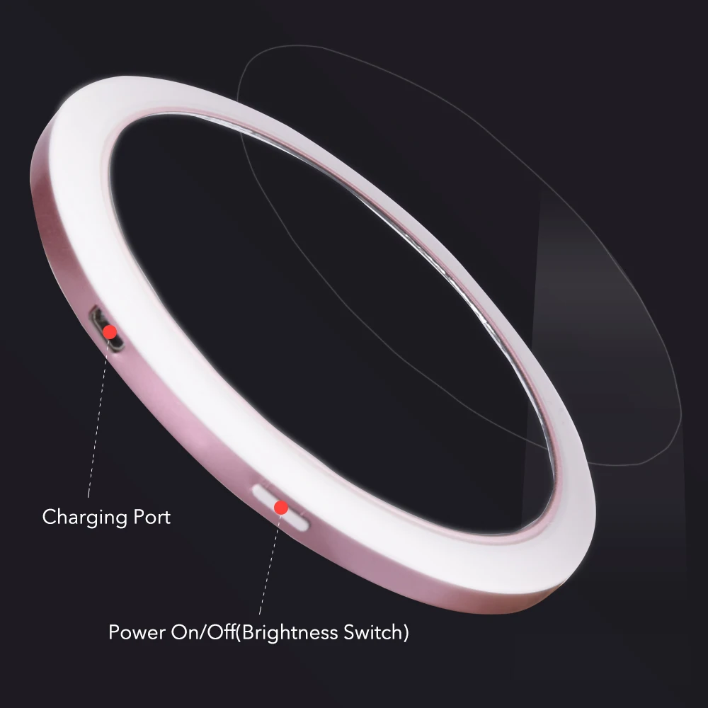 Hailicare Wholesale Round Shape Wireless Charging Light Led Makeup Mirror With Light.jpg