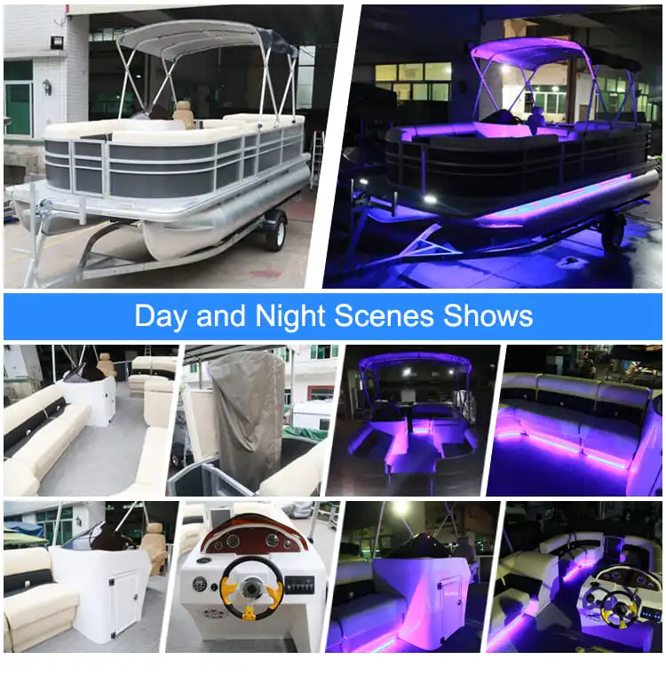 Kinocean New Arrival Floating Pontoon Boat pontoon boat seats furniture pontoon boat with motor for sale