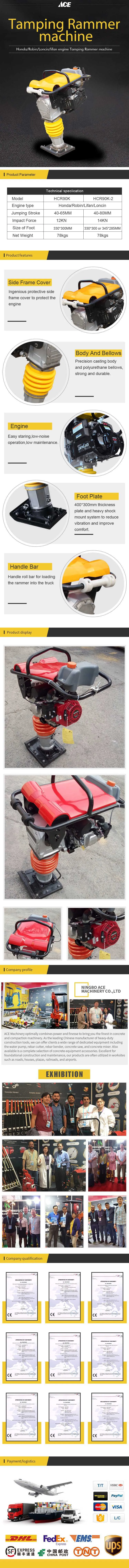 High Quality Vibratory Tamping Rammer China Factory Price