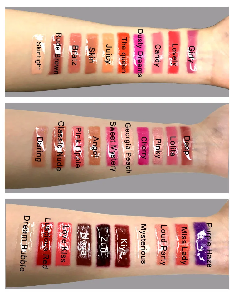 Low MOQ Customized Cosmetics Packaging Luxury Lip Gloss Boxes Matte Lipstick Kit Private Logo Lipgloss Gift Set