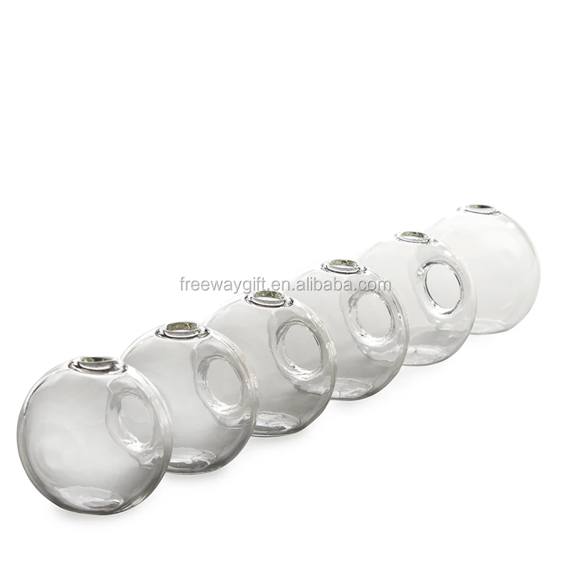 Caterpillar,Clear Glass Bud Conjoined Cute Floral Vase For Home Decor