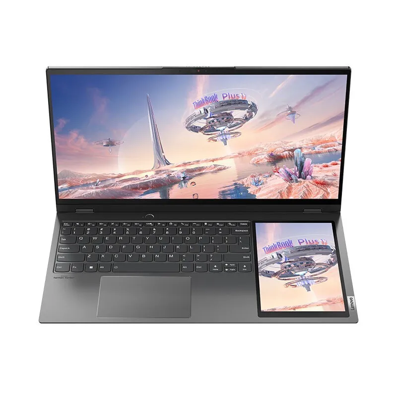 ThinkBook Plus 17 Gen 3 dual-screen laptop with main display and auxiliary E Ink panel