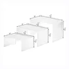 Acrylic Fabric Covered Risers Building Display Case Frosted White Acrylic Riser
