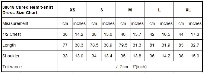 38018 Size Chart