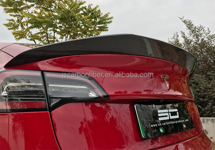 Vors Style Dry Carbon Fiber Rear Spoiler For Model 3 Buy Rear Spoiler Model 3,Carbon Fiber